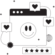 Social media marketing illustration
