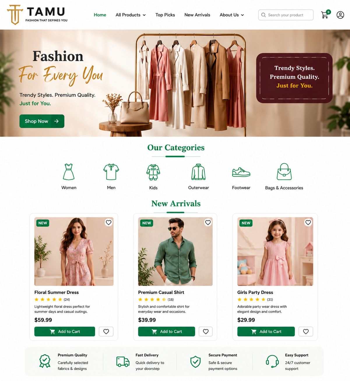 Fashion storefront
