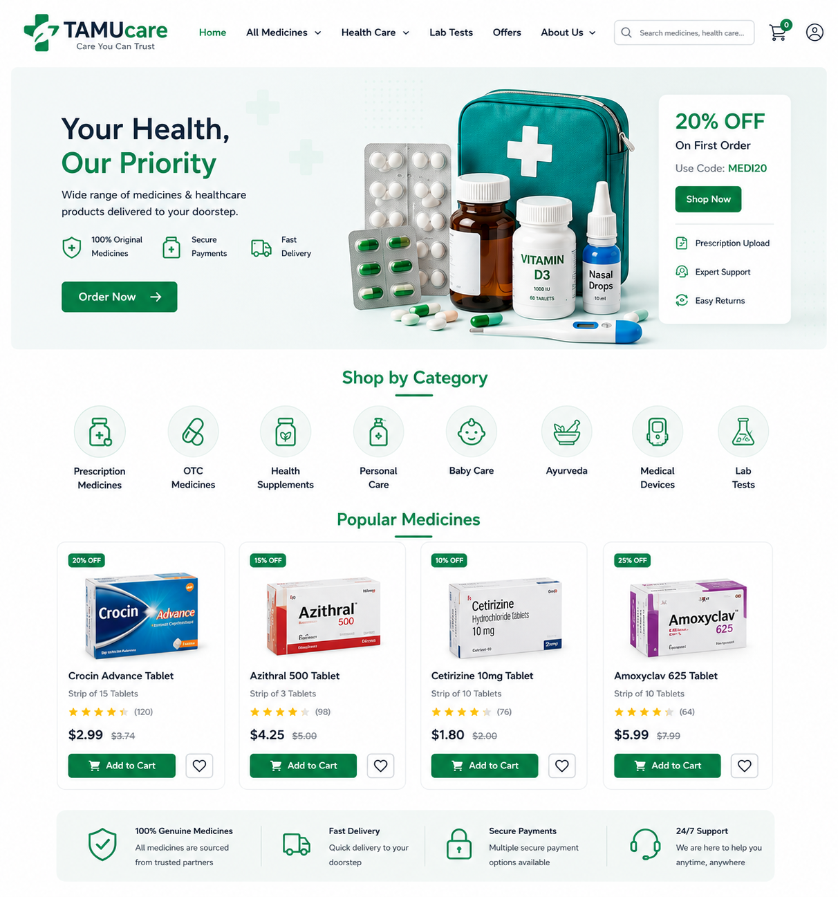 Pharmacy storefront