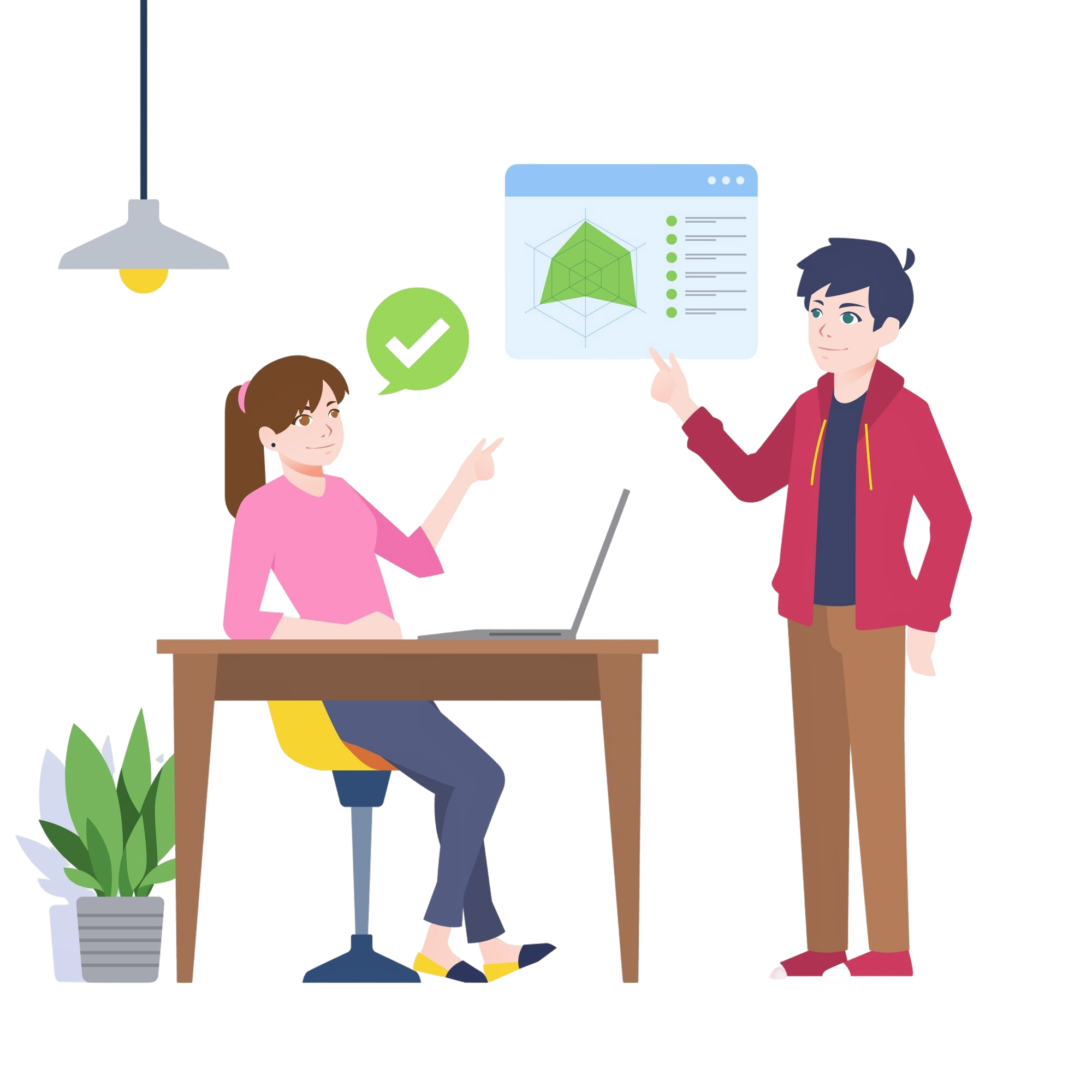 team work concept with flat design 1
