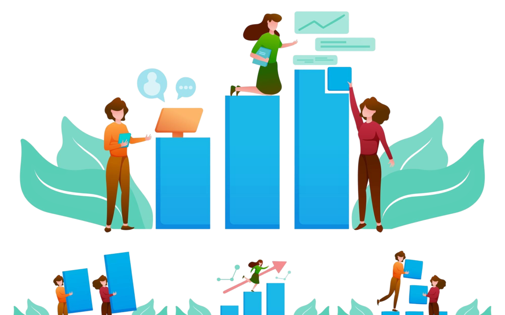 rowth graph chart stock market investment trading by coporate team 1